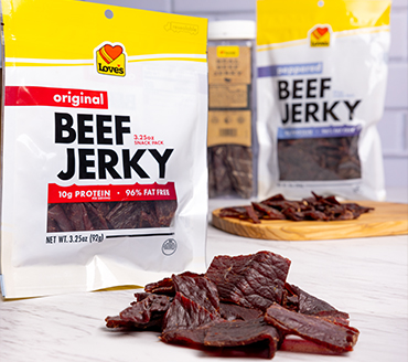 Love's beef jerky